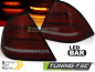 Mobile Preview: LED Lightbar Design Rückleuchten für Mercedes Benz C-Klasse W203 04-07 Limousine Rot/Rauch Dynamische Blinker
